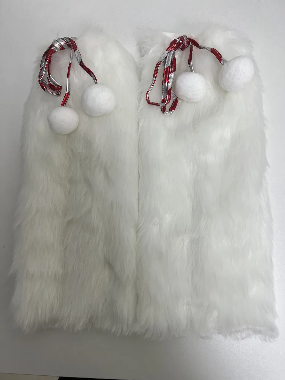 3pieceset womens Christmas hooded dress winter velvet striped Santa Claus roleplaying costume party fancy 241007