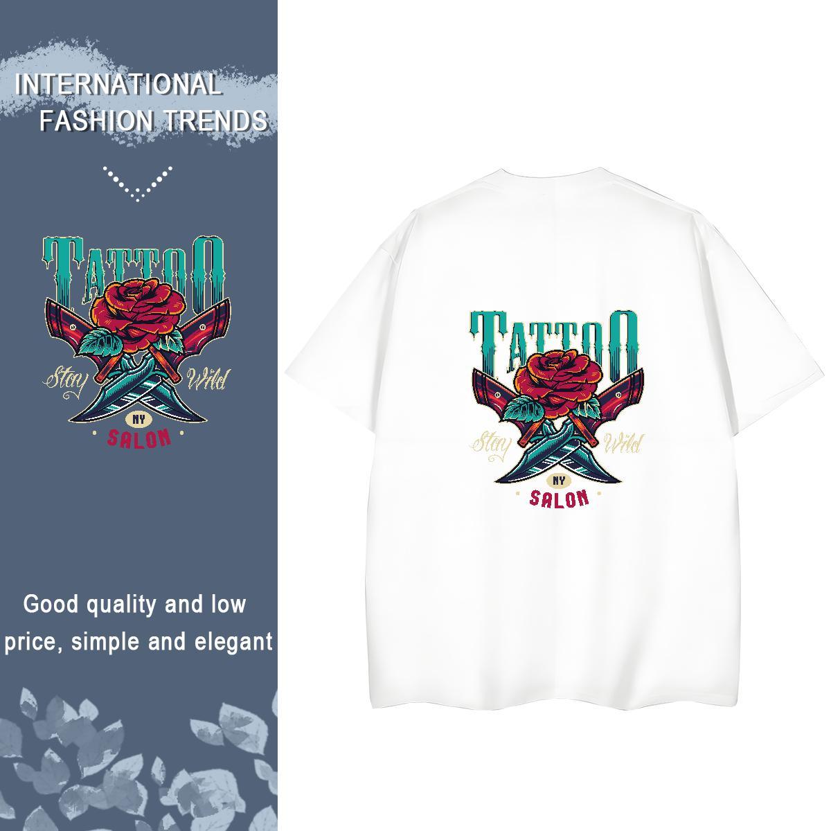 2024 DIY T-Shirts 230g Cotton Comfortable Casual Beach tool Women Tshirts Unisex Custom Print Plus Size Top Shirts