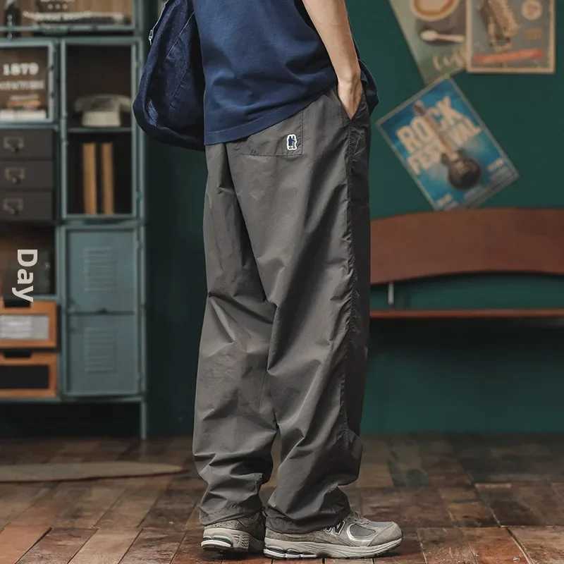 Japanese fashion brand wide leg cargo pants loose fitting straight leg casual pants autumn new retro outdoor sports pants W241009