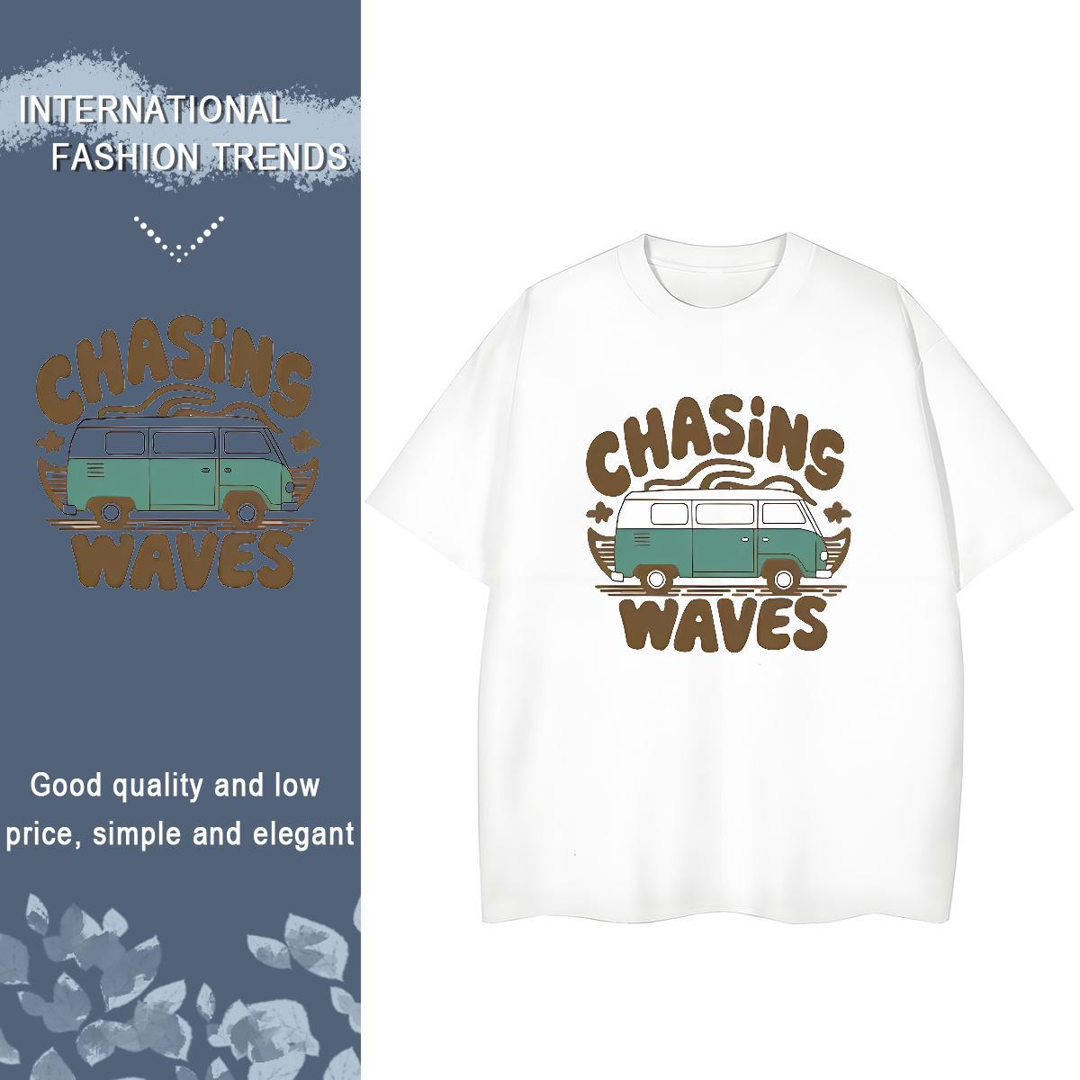 Brand T Shirt For Man 230g 100% Cotton car Casual Daily Wear Custom Printed Breathable Soft Men Clothes T-Shirt 2024 Designer Tops Tees