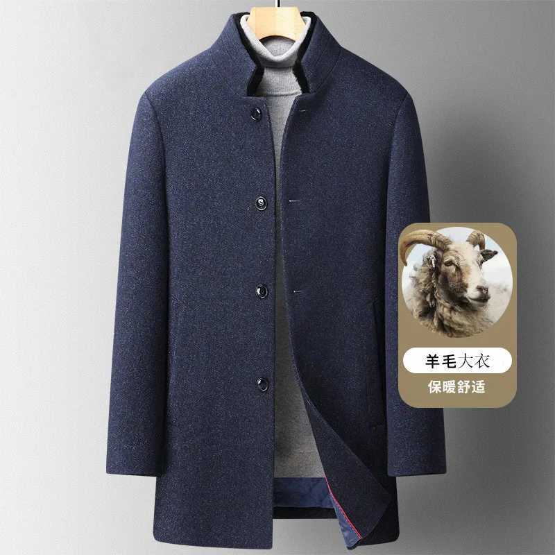 2022 new arrival winter jackets fashion Woolen Coat Mens Casual Wool trench coat Men Dress Jacket men full Size S-3XL LX241010