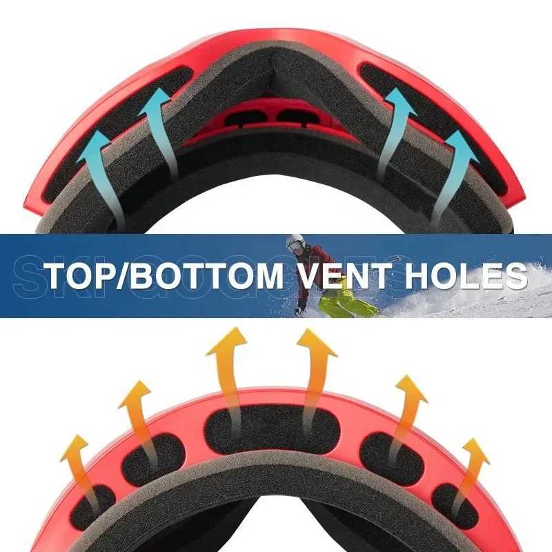 Obama customized ski goggles with dual anti fog and UV protection winter sunglasses and ski goggles CL241010