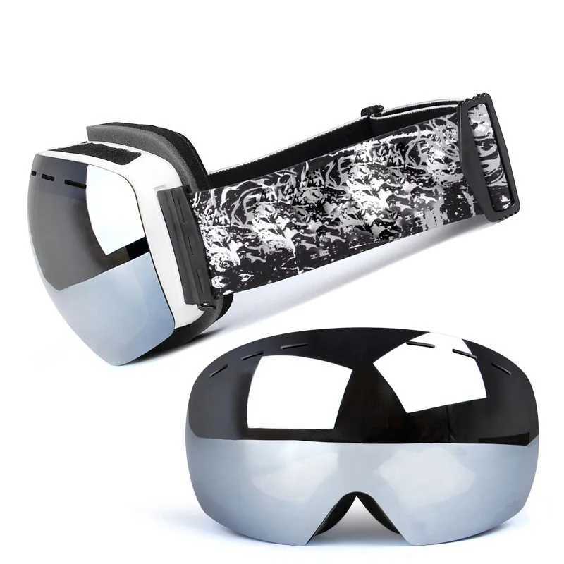 Factory direct sales photochromic ski board winter anti fog skiing goggles CL241010