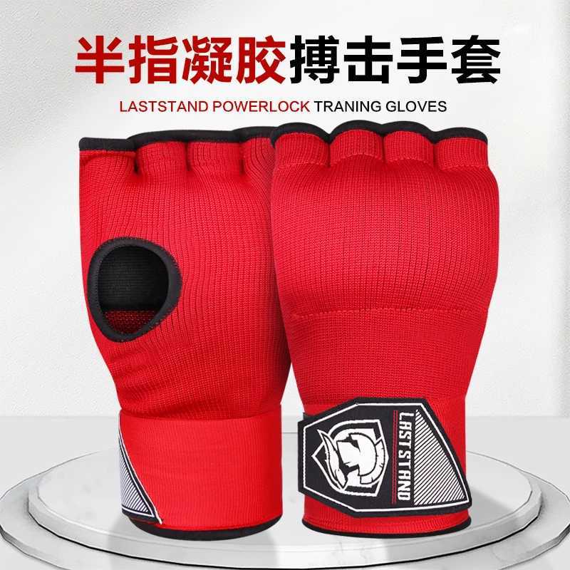 Boxers inner gloves half finger gel boxing gloves Muay Thai MMA Taekwondo martial arts boxing speed bag training W241010