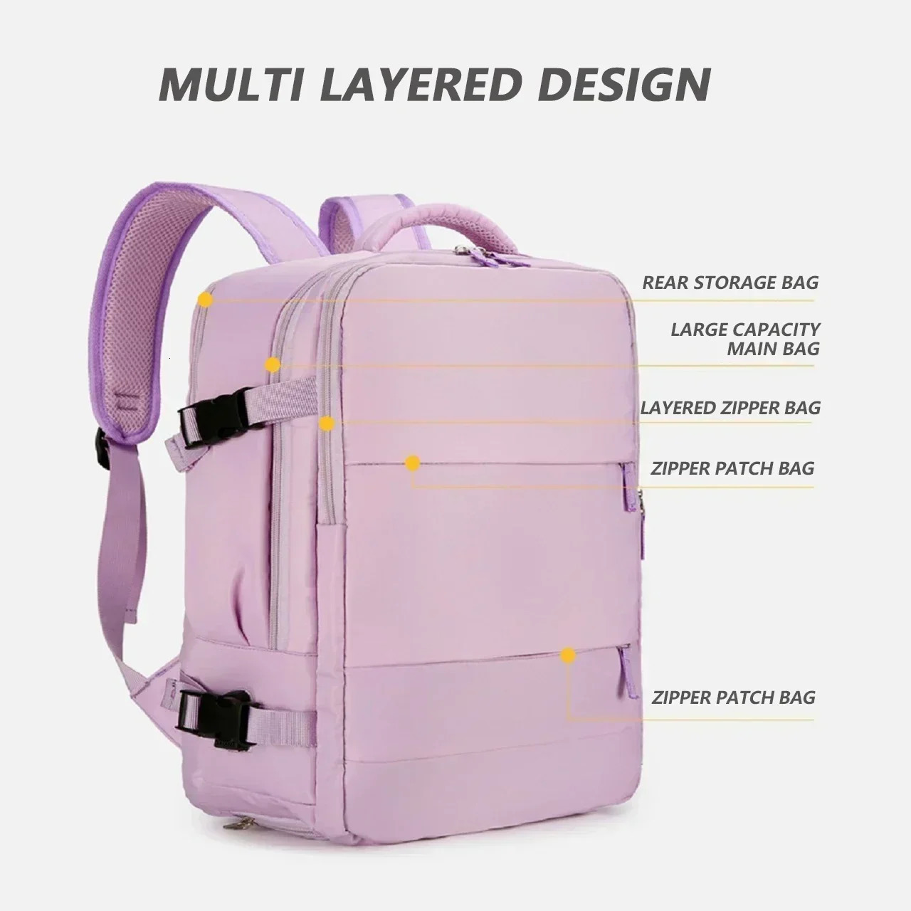 Multi functional travel bag large capacity backpack co educational high school and 241008