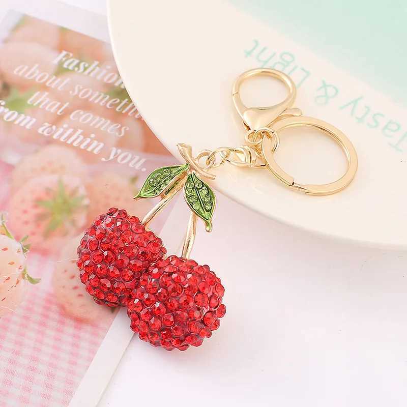Keychains Lanyards Unpionl Fruit Cherry Keychain H241010