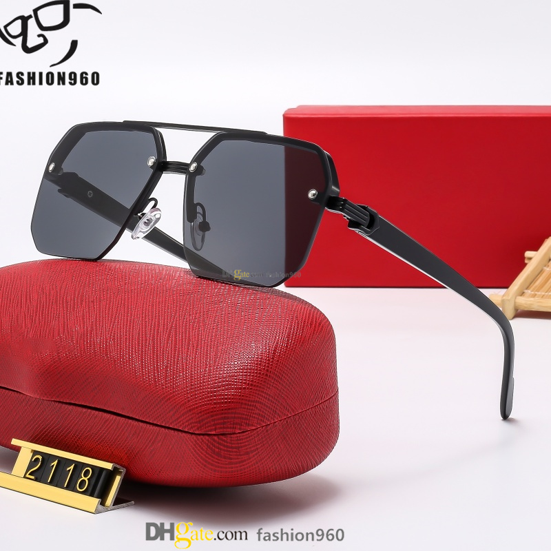 Designer Unisex Oval Metal sunglasses luxury woman clear glasses Gold Tone Composite Lenses with Sleek Rimless color changing lenses buffs prescription glasses