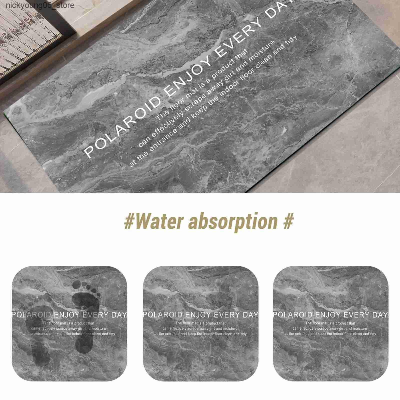 Non-Slip Bath Mats Vintage Bathroom Rug Bath Mat Super Absorbent Foot Mats Quick Dry Non-slip Shower Floor Carpet Toilet Pad Doormat Washable L240910