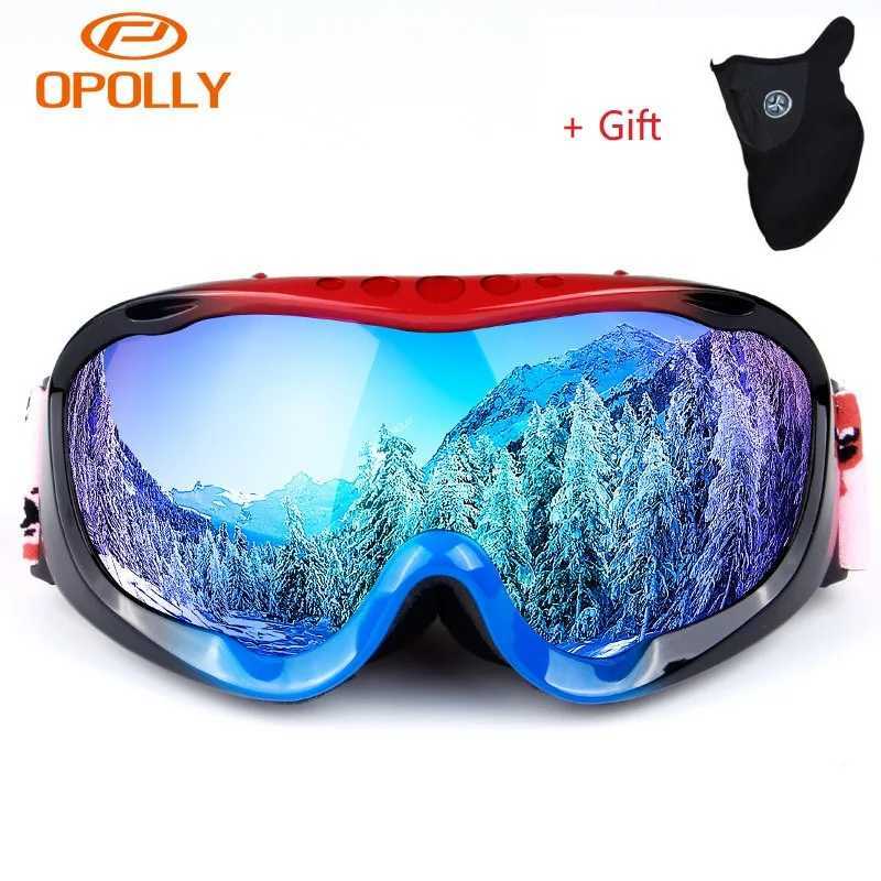 Obaolay professional ski goggles double-layer lens anti fog UV400 protective ski goggles snowboard mens and womens snow goggles CL241010
