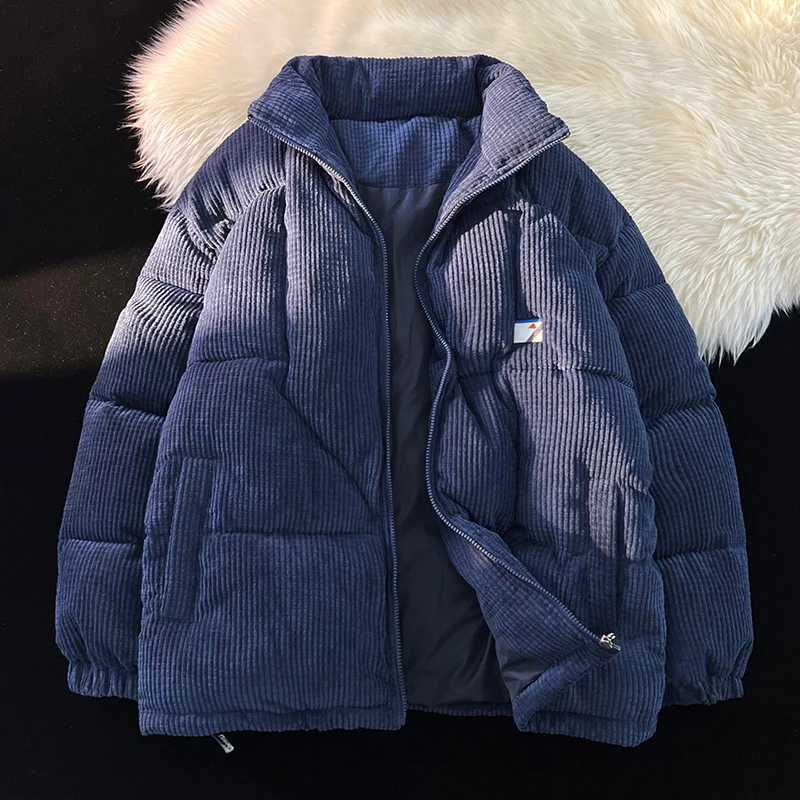 Men's Down Parkas Solid Color Oversize Winter Coat Casual Thicken Mens Winter Coat Strtwear Trend Bubble Jacket Comfortable Puffer Jacket Men Y24