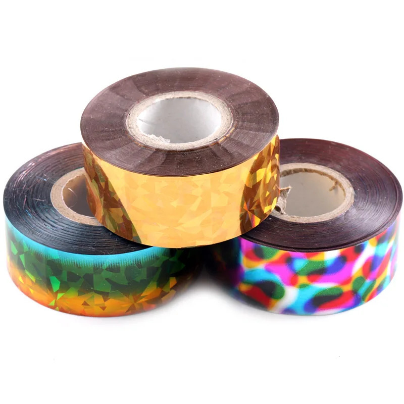 1 piece/batch 2.5cm * 100mm foil finger DIY nail art stickers transfer stickers tips for decorating homes and salons 241008