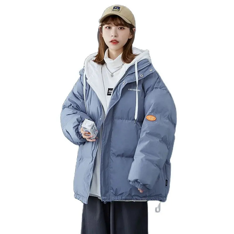 Winter Warm Jacket Mens Street Clothing Fashion Parka Mens Hoodie Thick Korean Fashion Loose Coat Womens Winter Style 241007