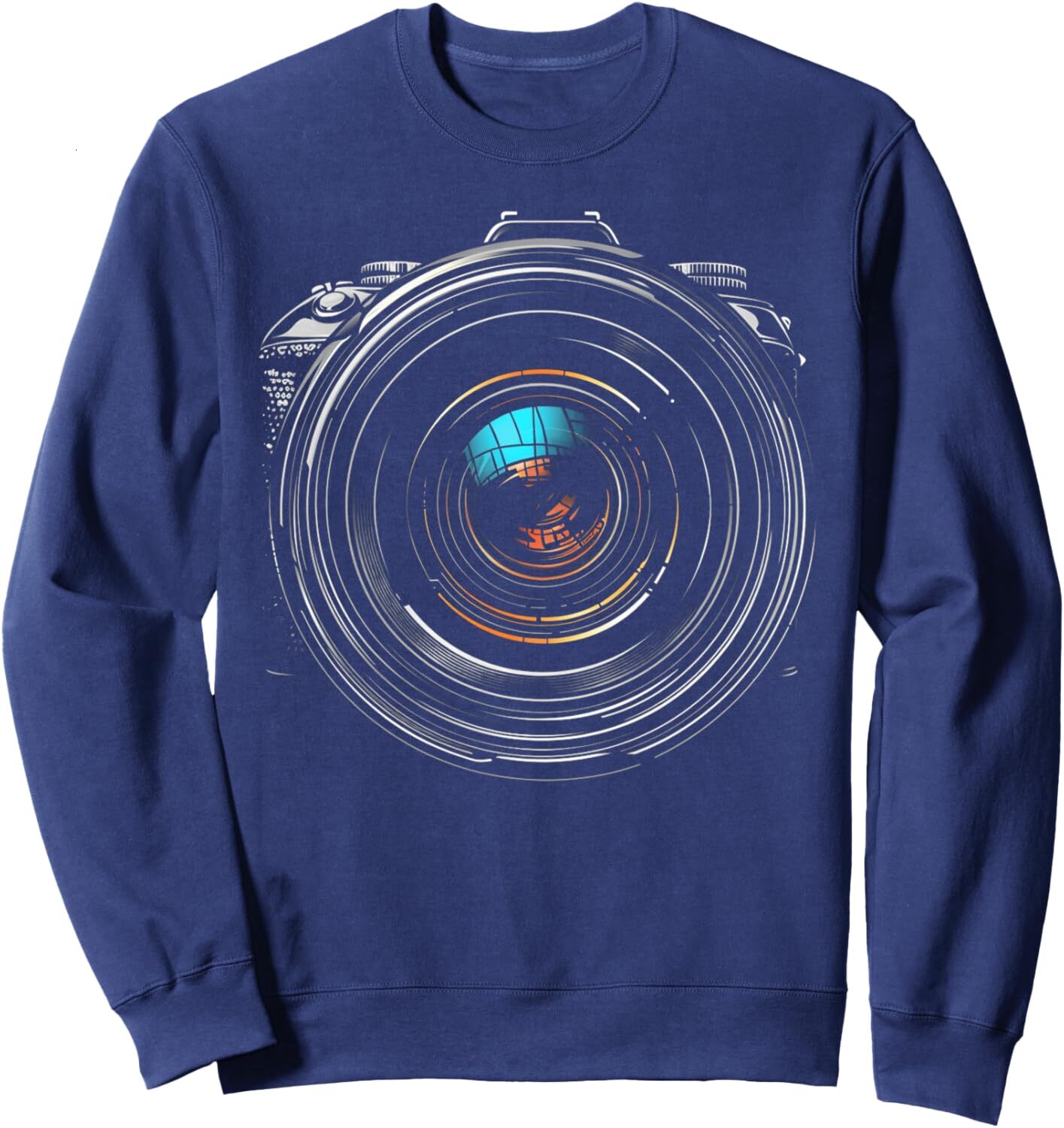 Long Sleeve Shirts for Men sweatshirt Camera Lens Artistic Photography Graphic Cool Modern Art Sweatshirt Streetwear Casual tops clothes