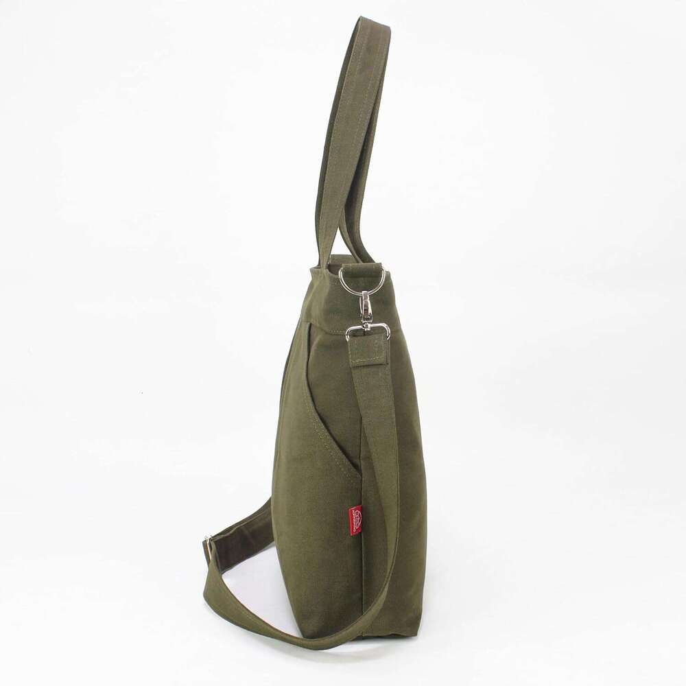 Large Carry All Tote Adjustable Crossbody Strap Zipper Closure Vegan Eco-Friendly Washable Casual Everyday Weekend Travel Shopping Bag