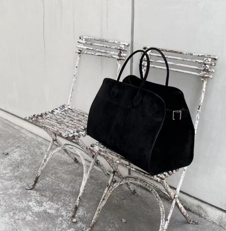 Margaux15 Cowhide Retro Large-capacity Tote Versatile Commuter Shoulder Womens Soft Genuine Leather Boston Bag For Storage Handbag 9013