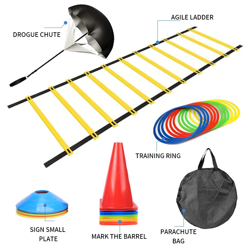 1 set of football speed fast agile training kit ladder 196 feet long 12 vibrations 241008