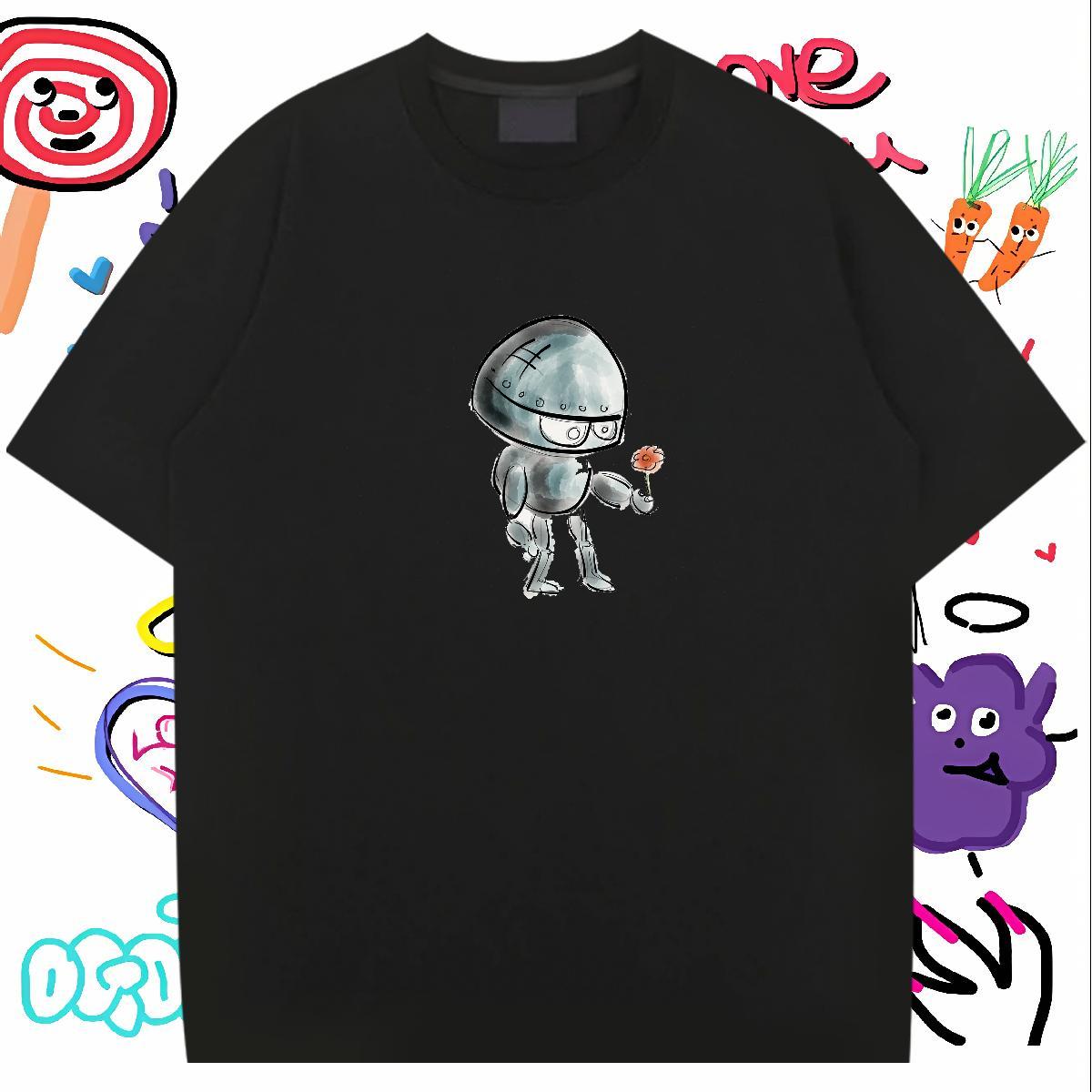 Popular Man T Shirts 100% Cotton 230g ET Home Outdoor Oversized Breathable Men Clothes T-Shirt Wholesale Tees Shirts