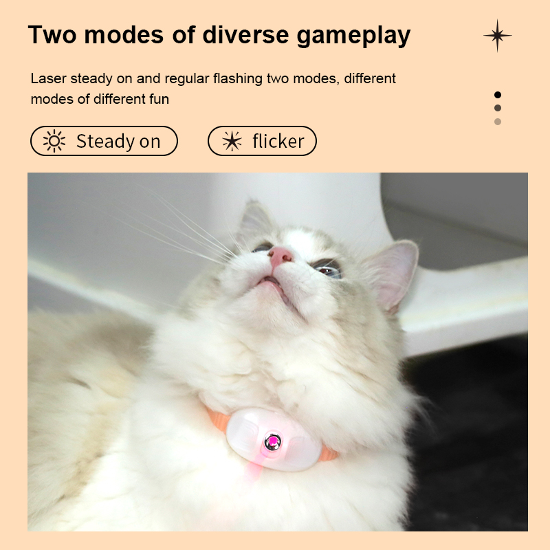 Cat collar automatic laser strip, consumes pet energy, attracts attention, suitable for daily play use