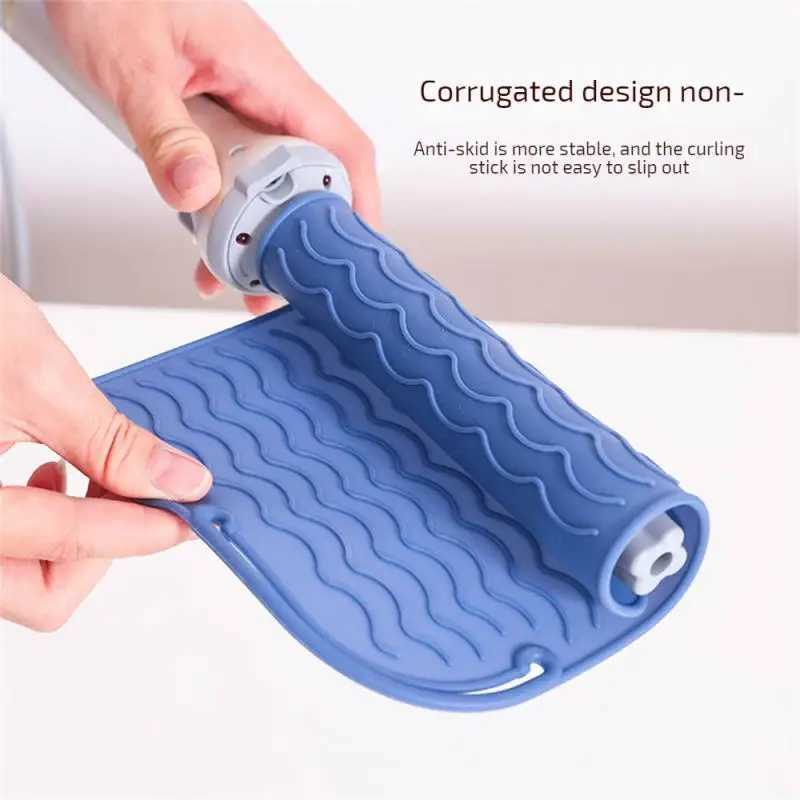 Silicone Heat Resistant Mat Pouch for Curling Iron Hair Professional Styling Tool Anti-heat Mats for Hair Straightener CurlingXJ241010
