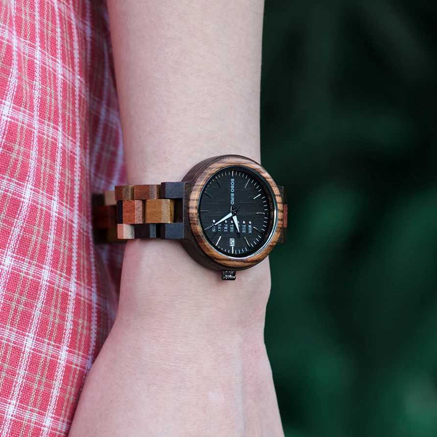 BOBO BIRD Couple Watches Colorful Wood Watches For Men Women Unique Gift Idea For Lover DropshippingX241010
