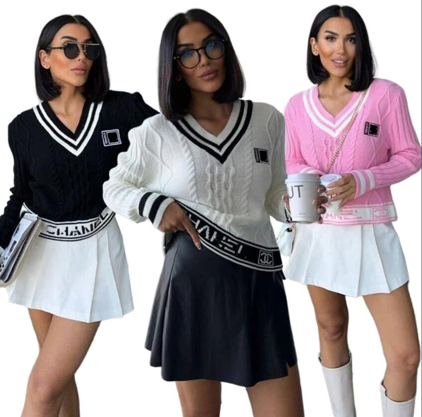 New women's Sweaters brand Casual fashion Womens Designer Sweater knitwear CC coats