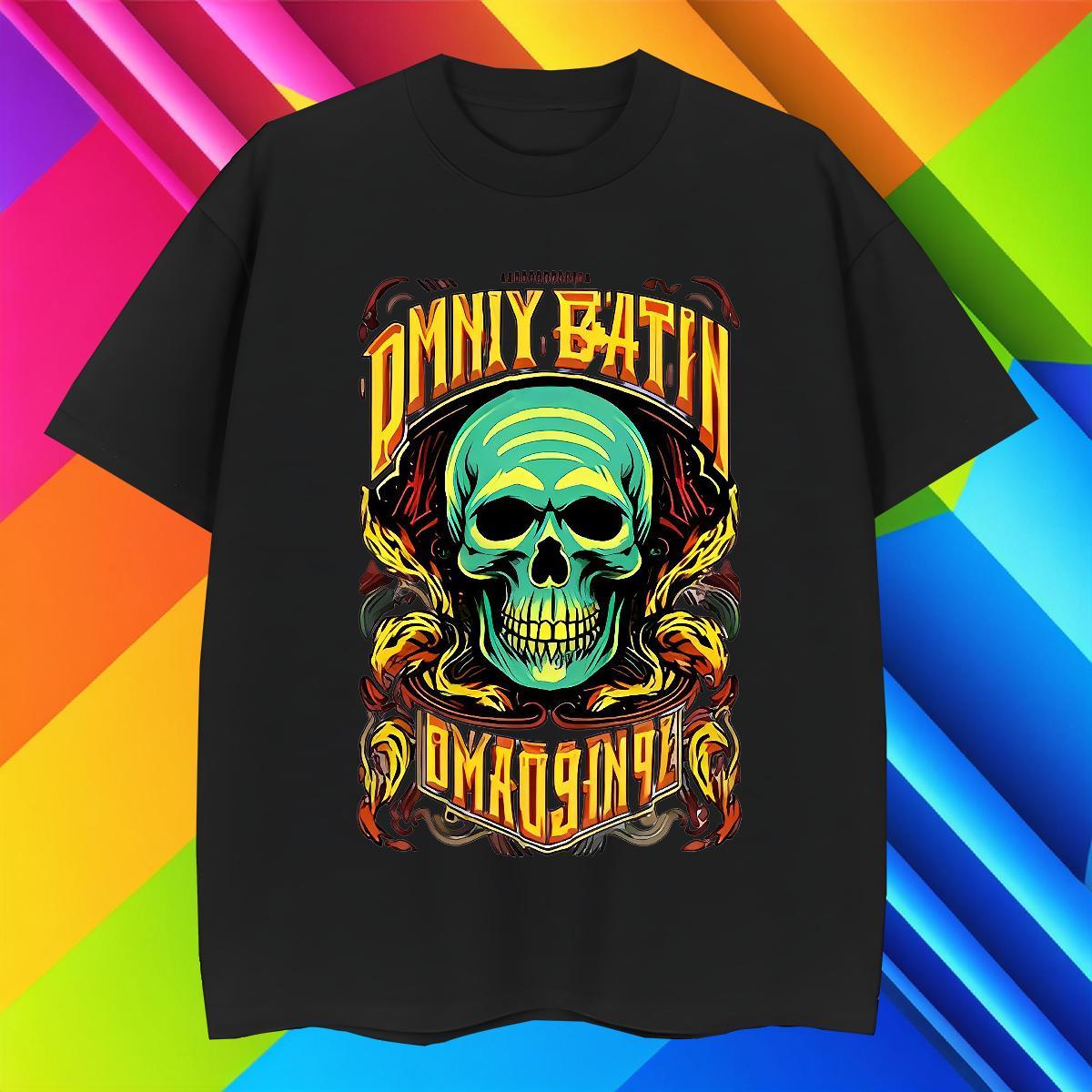 Cool T Shirt For Man 100% Cotton 230g skull Daily Wear Custom Print Plus Size Breathable Soft Tshirts Free Shipping Polos