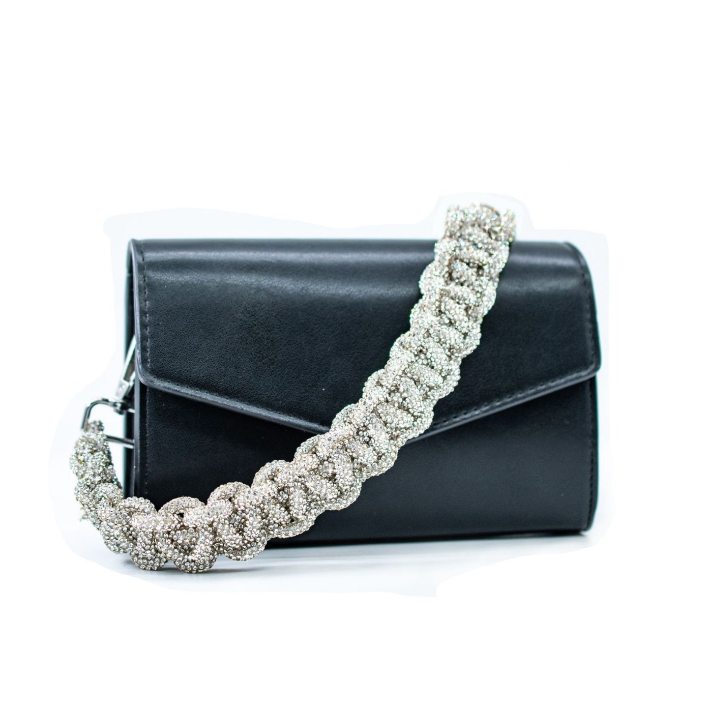 Crystal Rhinestones Diamond Woven Handmade Bag Strap For Handbag Purse Crossbody Shoulder Strap Glitter Belt Bag Accessories 240821