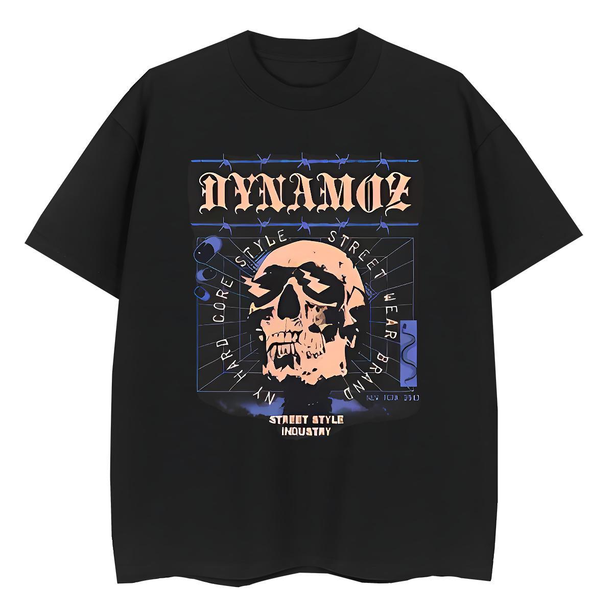 Fashion New T Shirt For Woman 230g Cotton Breathable Soft Street Casual skull Unisex Tshirts Nice Custom Printing Tees Shirts