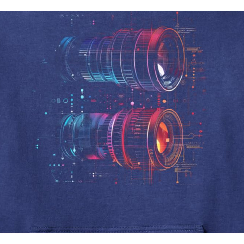 Hoodie for Mens Womens Camera Lens Schematic Art for Photography Fans Pullover Hoodie Graphic Hoodies sweatshirt Pullover Long Sleeve