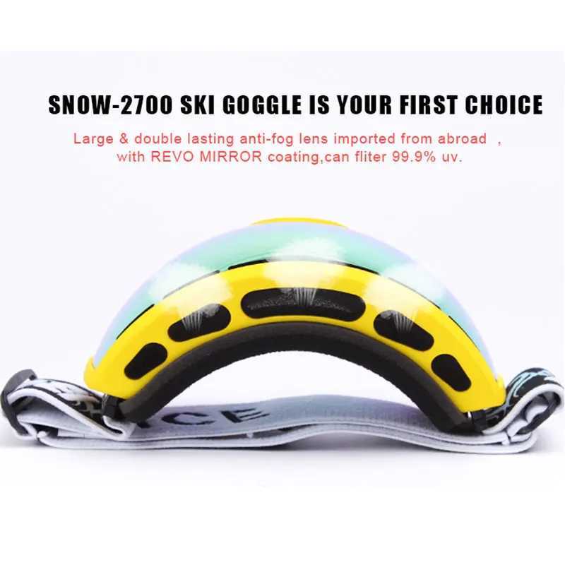 Adult anti fog skiing goggles UV protection double super large lens skiing goggles snowboarding skiing goggles CL241010