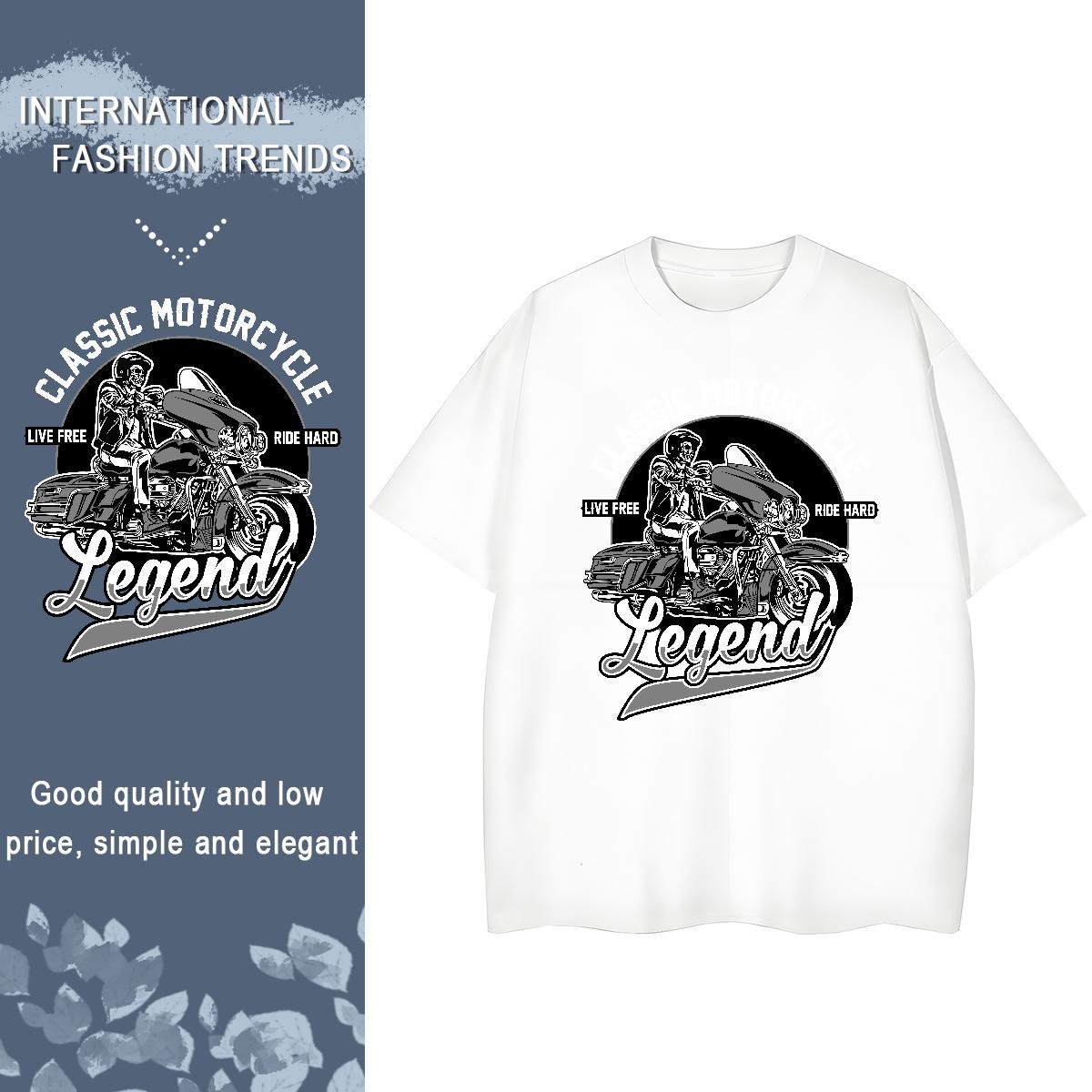 Fashion Woman T Shirts 230g Pure Cotton Round Neck Short Sleeve Daily Outfit motorbike Womens Tshirts Designer Nice Plus Size Custom Top Shirts