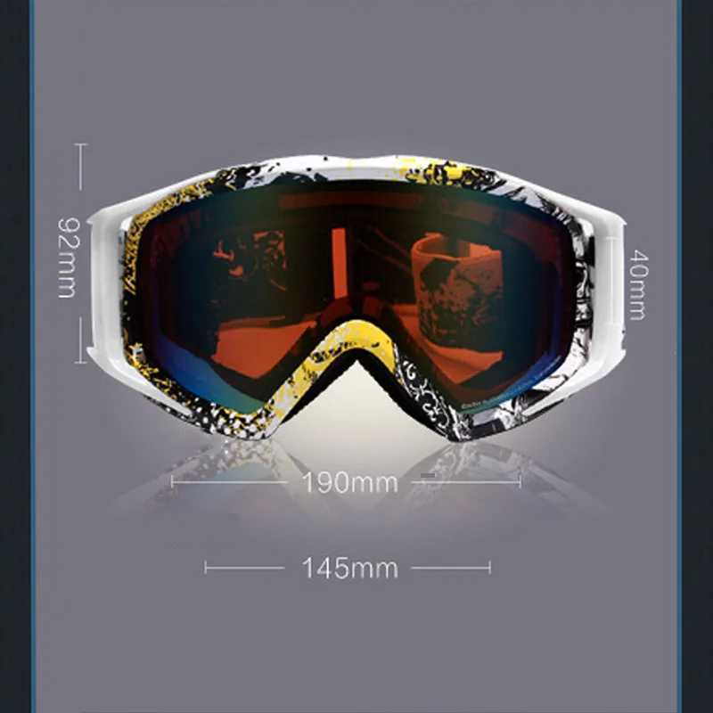 2024 new winter skiing goggles for outdoor sports skiing cycling snowboarding snow cover mens double-layer anti fog glasses CL241010