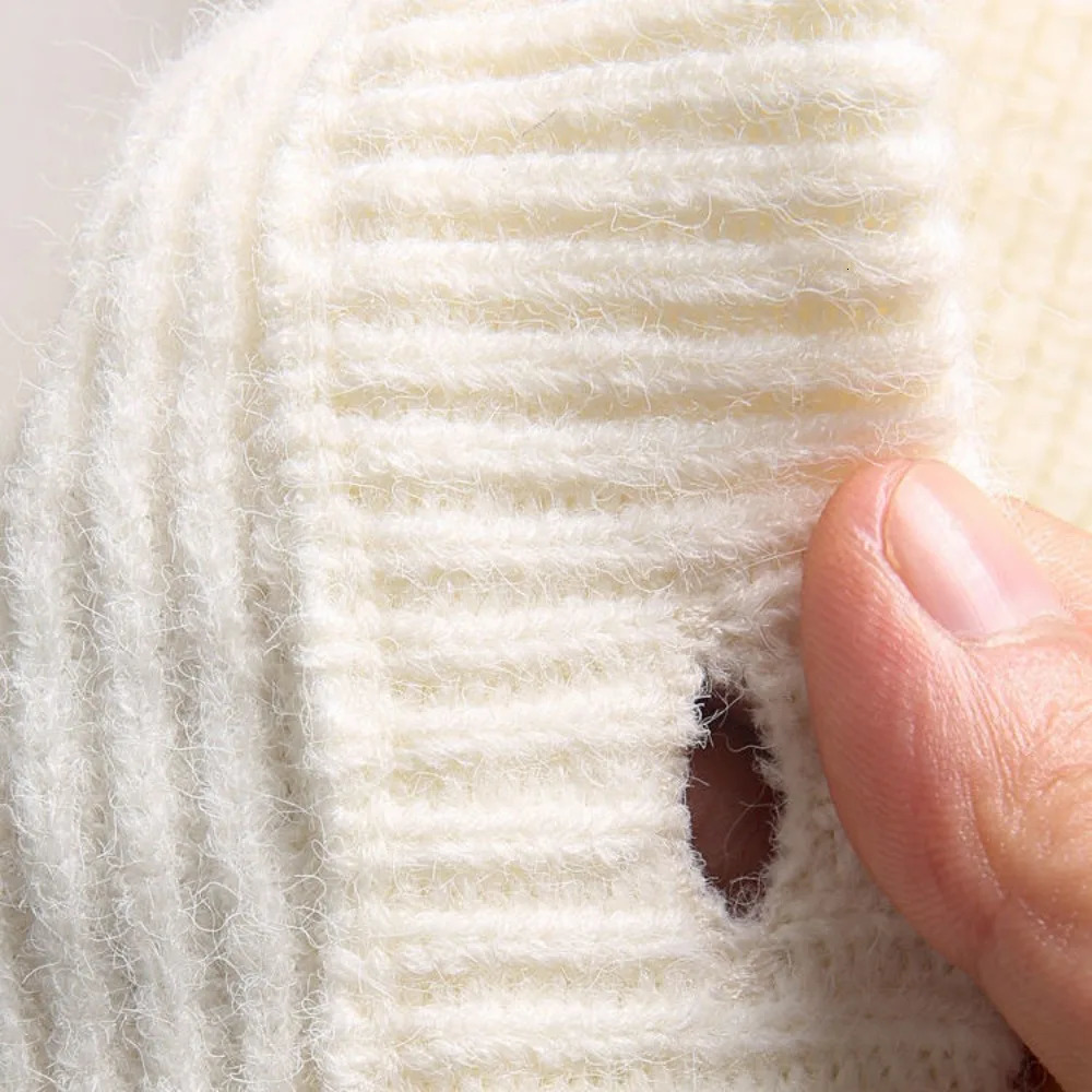 Fashionable retro cardigan mens knitted long sleeved sweater spring and autumn solid color jacket loose sweater 241007