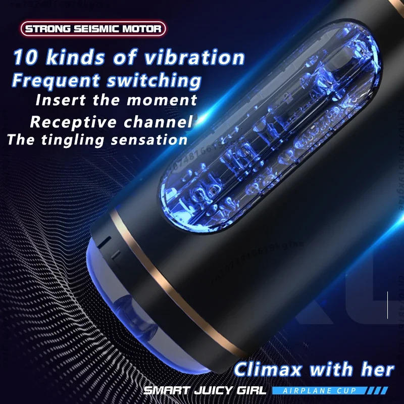 Masturbator Cup Automatic Sucking Vibration Penis Blowjob Pocket Vagina Adult Goods Sex Machine Adults Toys for Men 240914