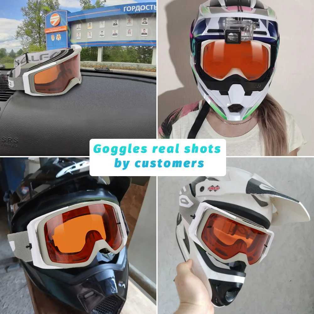 2021 Zdatt Motocross MX Womens Adjustable Shoulder Strap Transparent Lens Anti Fog UV Dust Bicycle Ski Goggles CL241010