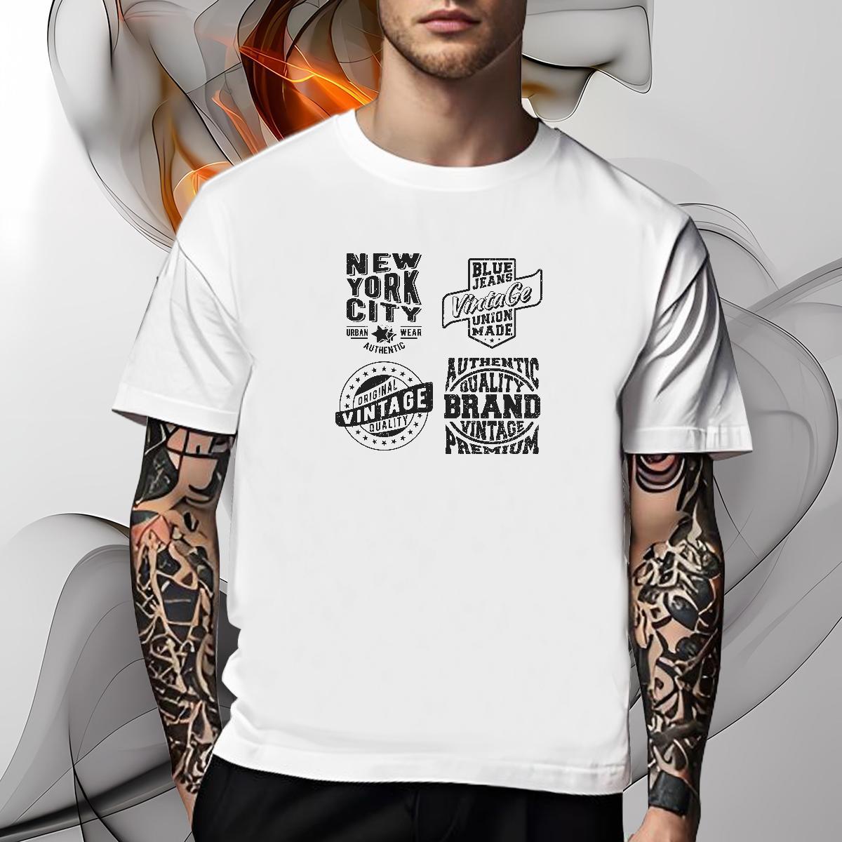 Cool Design T-Shirts for Men 230g 100% Cotton letter Sports Casual Customized O Neck Short Sleeves Men Tshirts DIY Polos