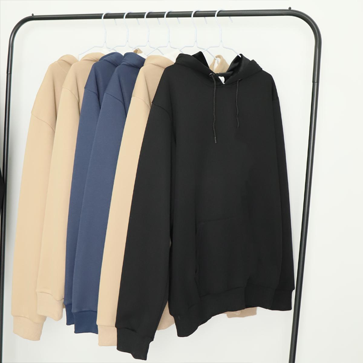 New Arrival Mens Hoodie Hooded Collar Long Sleeve Classic Men Tops Hoodie DIY Logo Oversized Hoody Daily Wear 350g Cotton
