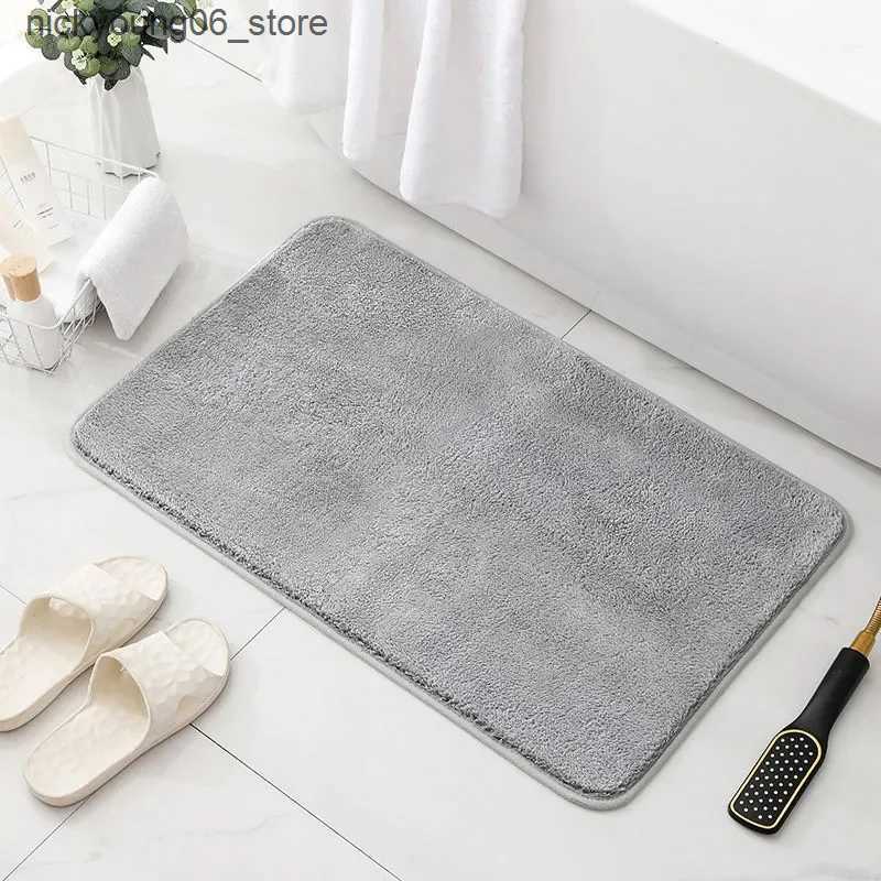 Non-Slip Bath Mats Fluffy Bathroom Bath Mat Anti-slip Bath Carpets Doormat For Toilet Absorbent Floor Rug Beside Bathtub Wash Basin Washable L240910
