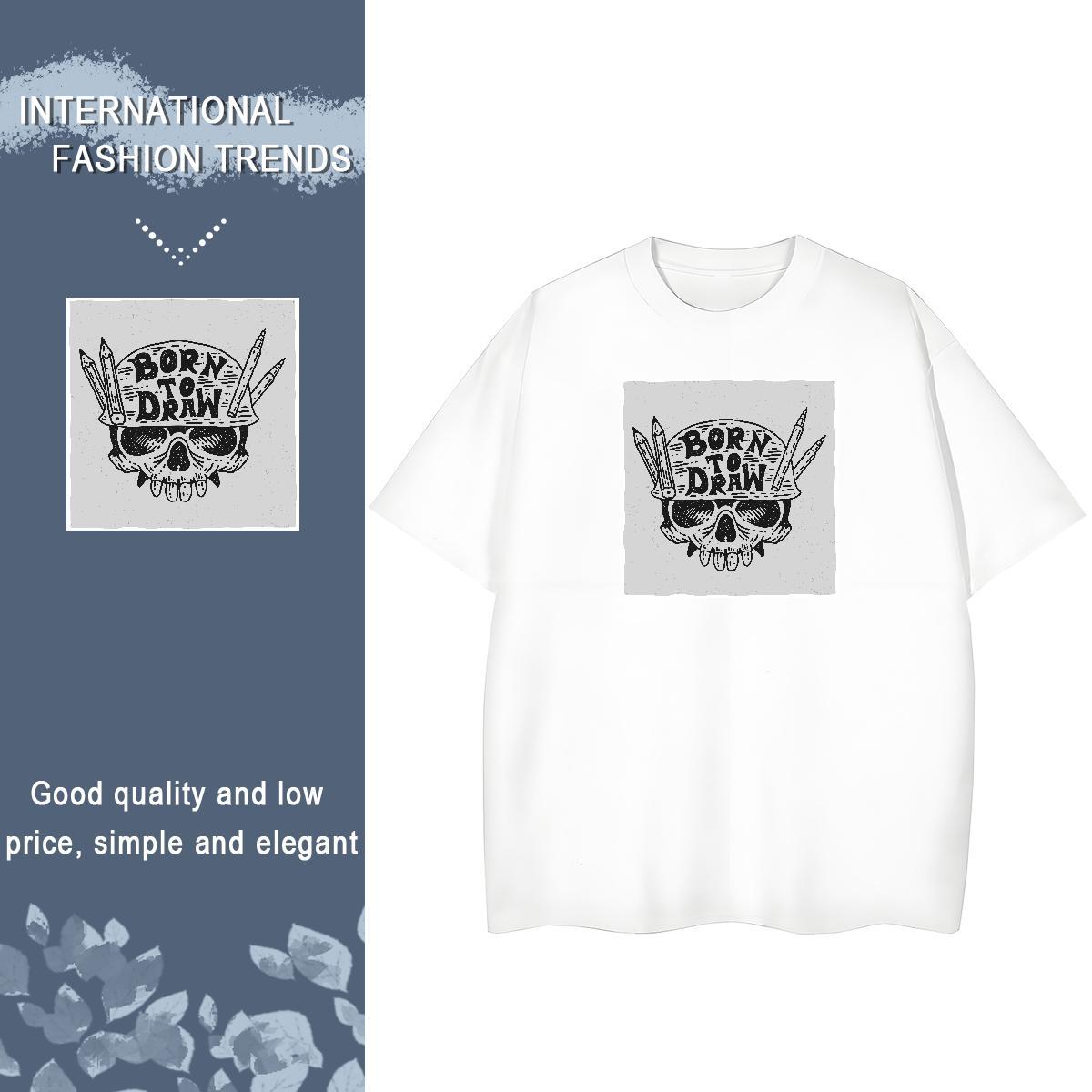 Casual New Woman T Shirts 100% Cotton 230g Breathable Crew Neck Casual Sport monster Woman Tshirt Designer Cartoon Anime Tees