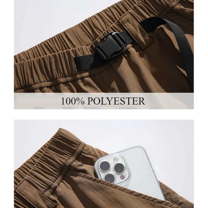 2024 autumn new loose casual outdoor freight mens clothing Trouser waterproof solid color mens clothing JLiz80627 W241009