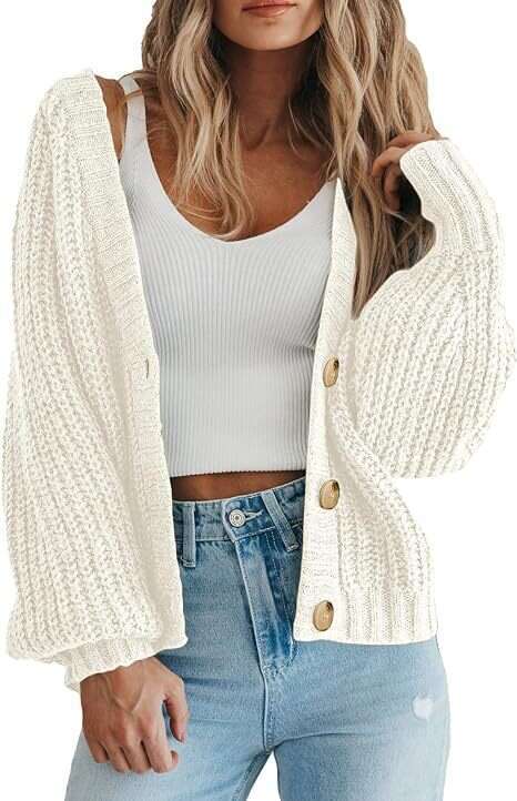 2024 Autumn/Winter New Product Loose Knitted Jacket Womens Sweater Cardigan