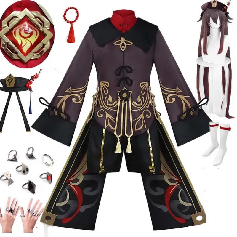 Hutao cosplay female Halloween costume anime Disfraz Mujer adult Ropa Para Hu Tao 241007