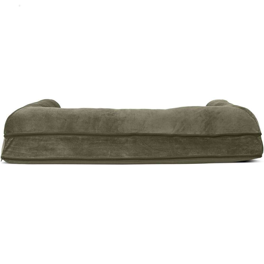 Orthopedic Dog Bed For Large Dogs W/ Removable Bolsters & Washable Cover, 40.0"L 32.0"W X 8.0"Th