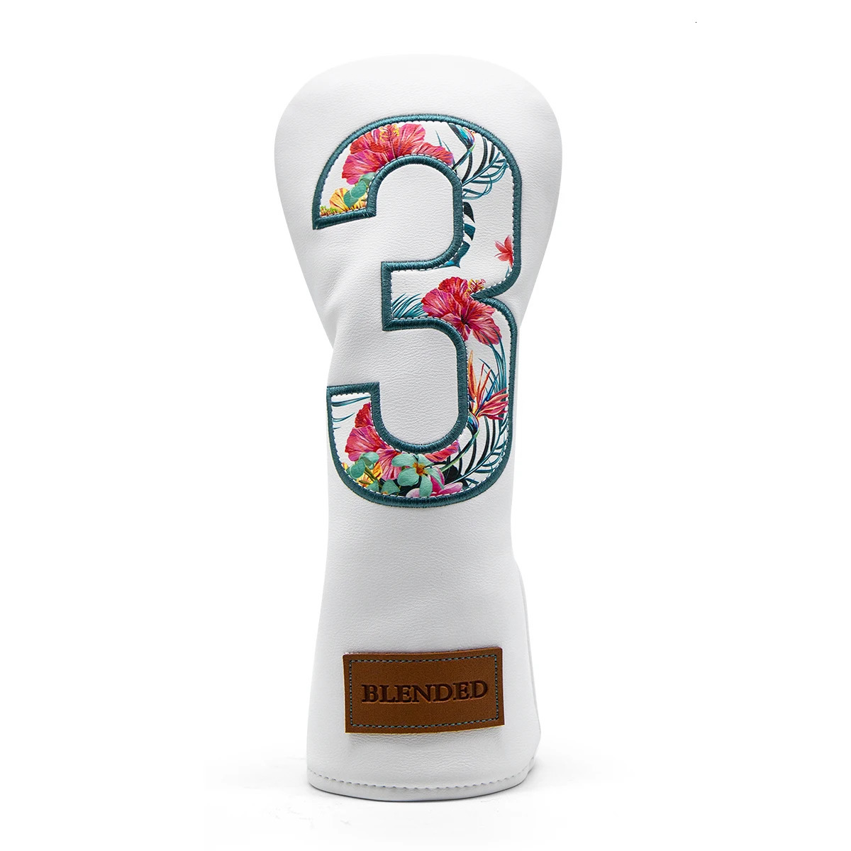 Golf Headcovers Summer Fashion Head Cover High Qaulity Driver Wood Cover Set White Premium Leather Driver Fairway Hybrid Golf Wo 240929