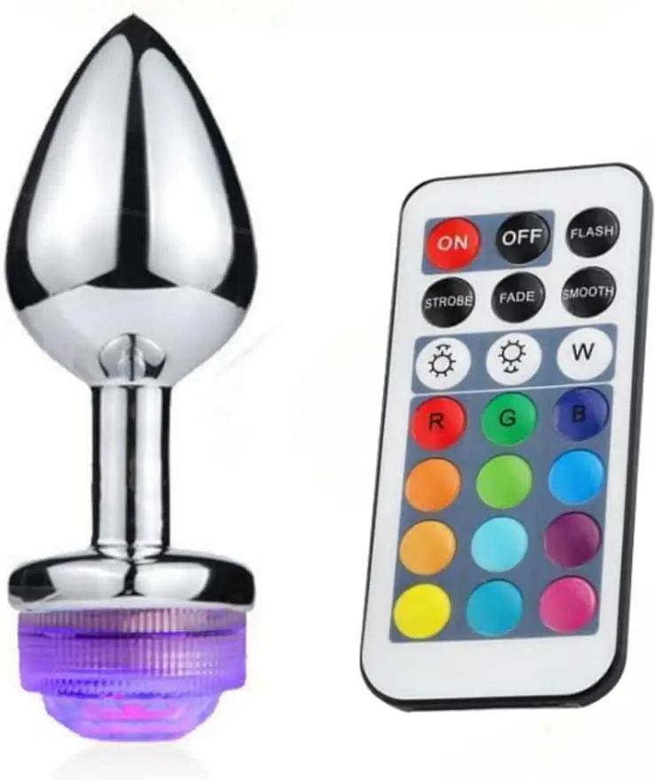 Led Anal Plug for Women Prostate Massage Butt Toys Adult Toy Relaxing Anales Plug Exercise Massager Tool for Men Women 241010