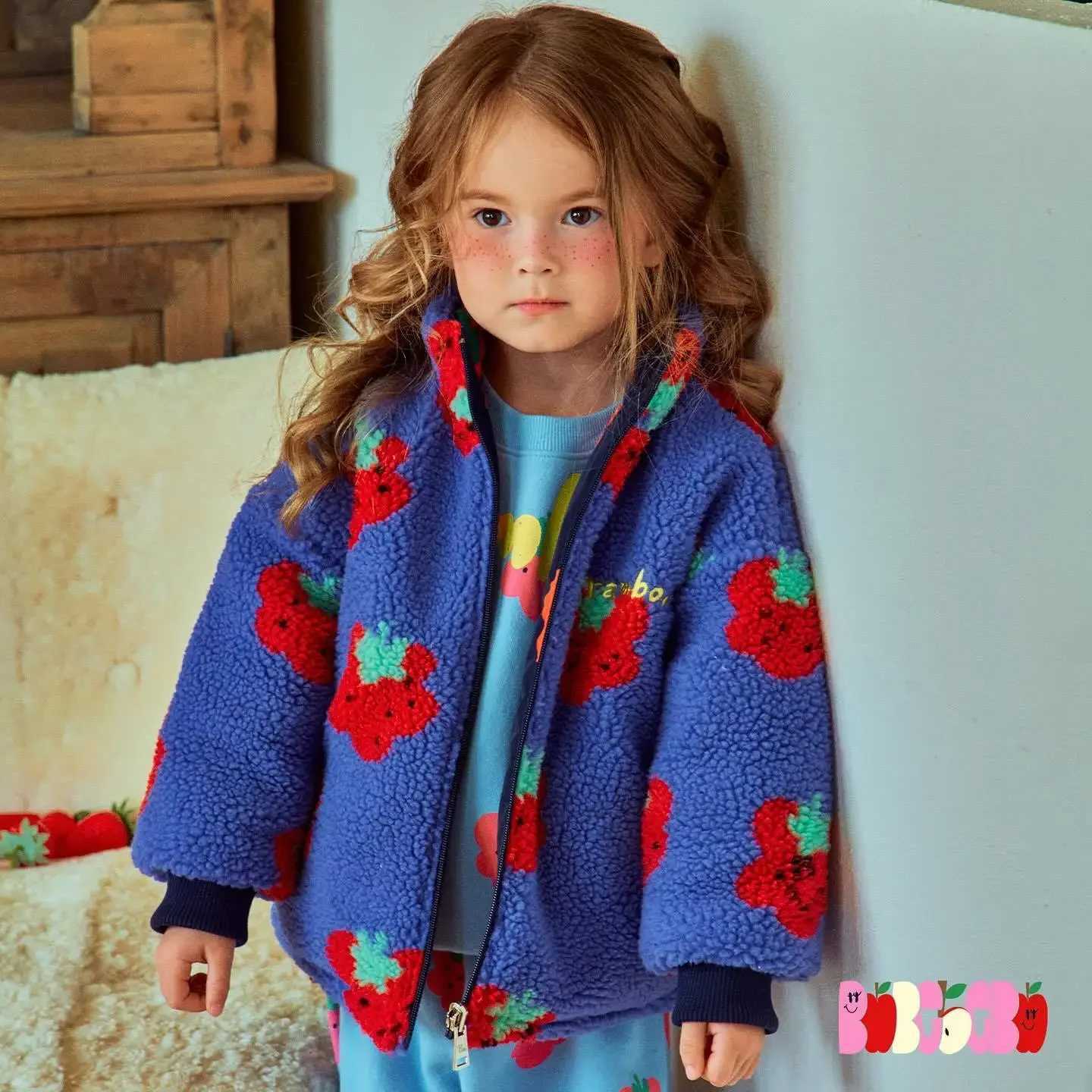 Down Coat Childrens Jacket 2024 Winter New Cartoon Fashion Double sided Mens Clothing Cotton Thick Baby Cotton Jacket H241010