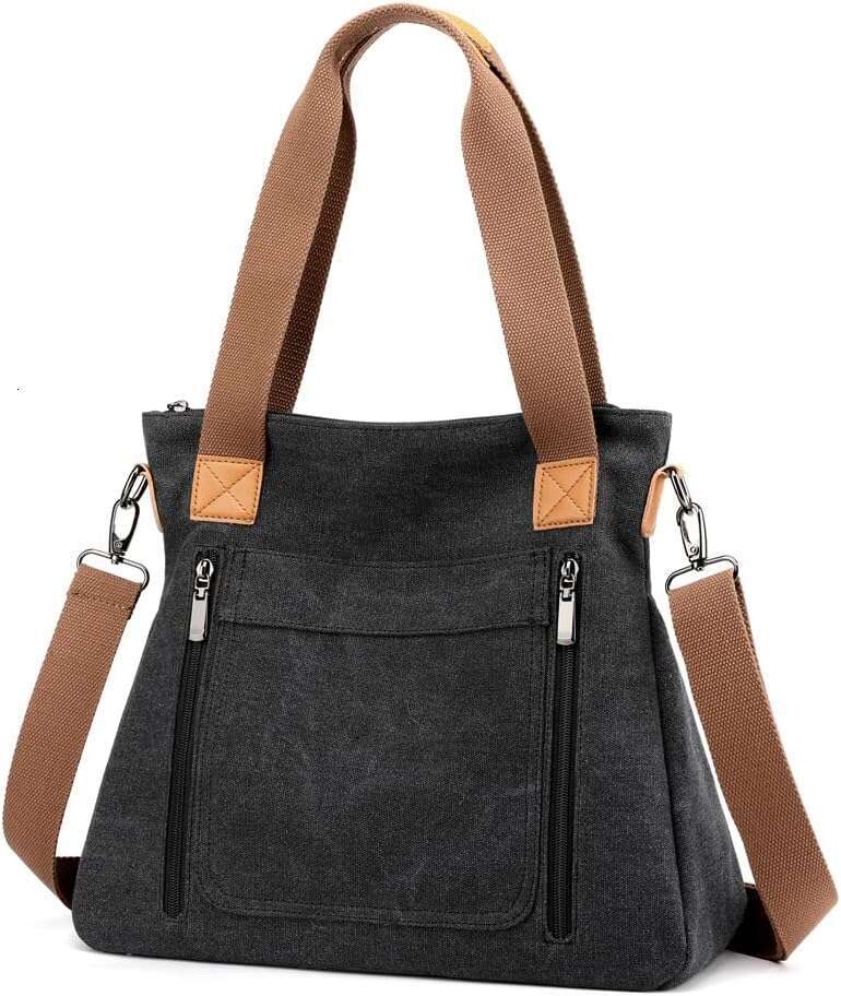 Women Canvas Shoulder bags Hobo Tote Casual Satchel Handbags Crossbody Shopper Bags