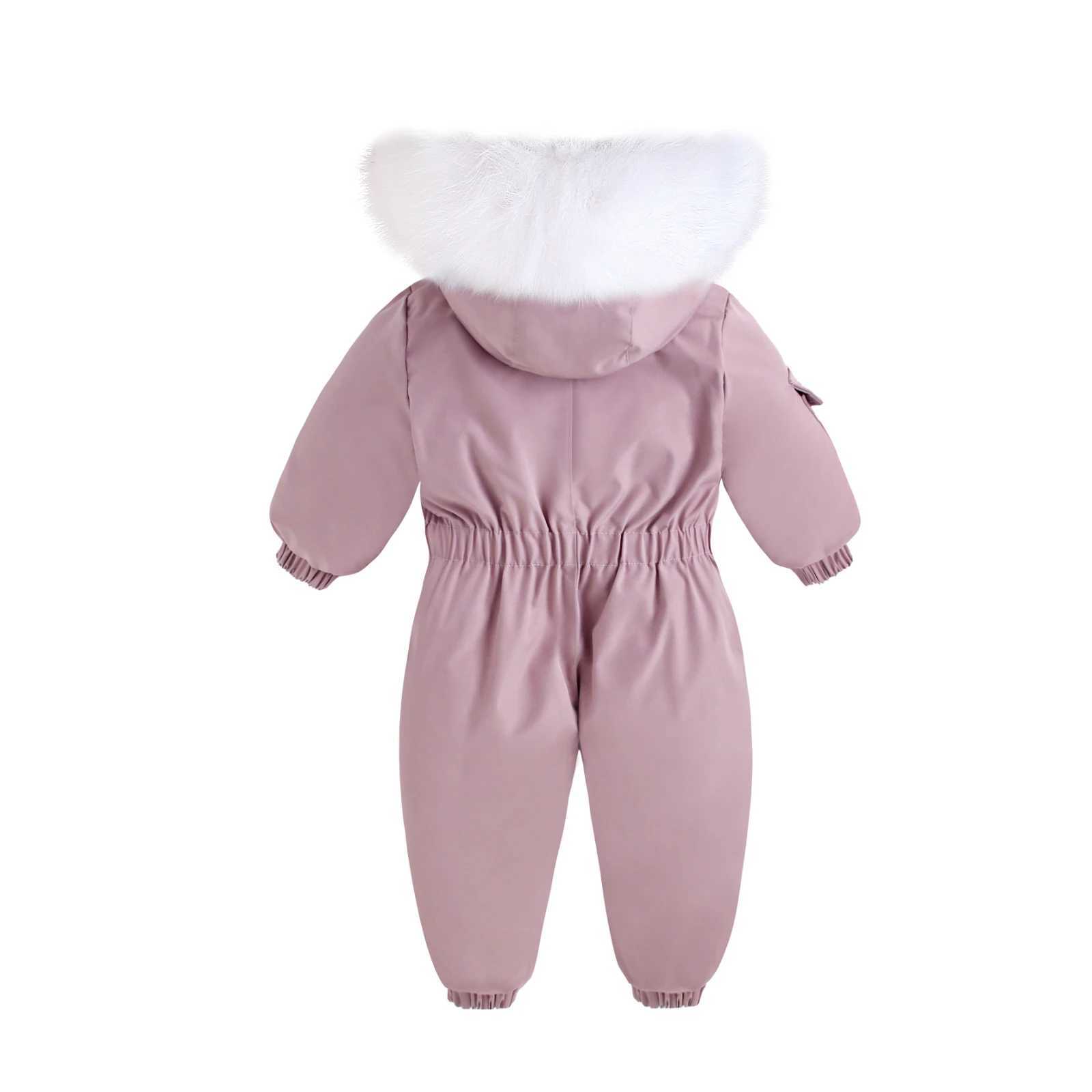 Down Coat Autumn Winter Baby overcoat Jumpsuit Warm Ski Suit Plus Velvet coat toddler boy Clothes Children Jacket little girls clothing H241010