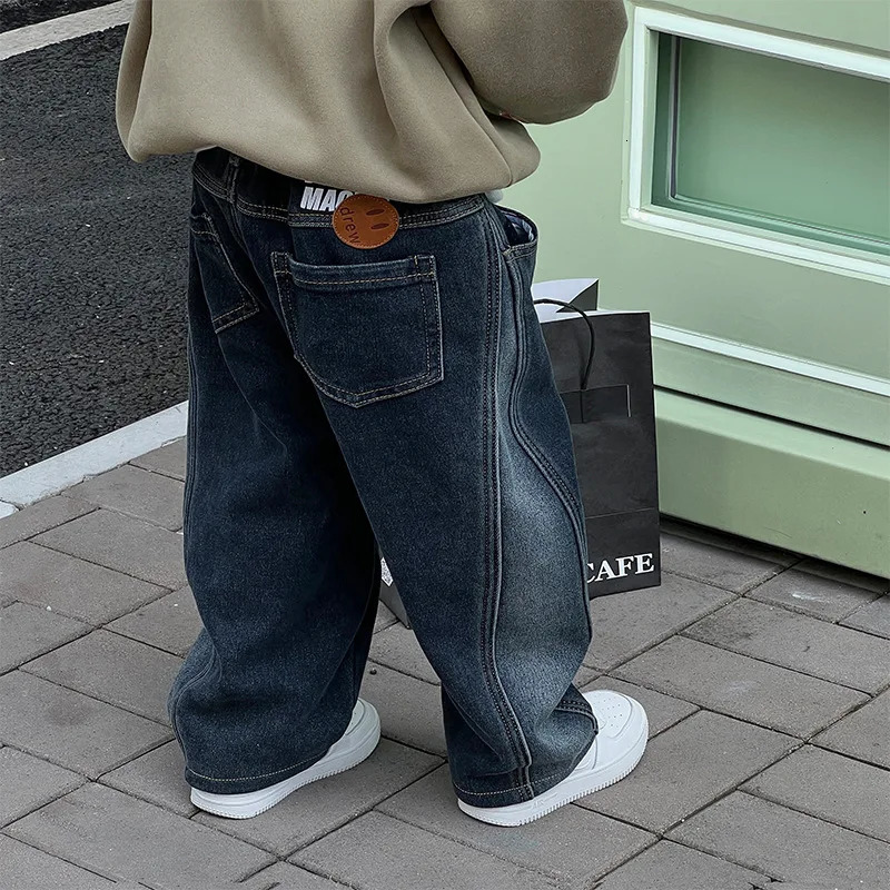 Childrens big boy jeans boys pants childrens clothing boys aged 3-12 childrens bags clothing teenagers jeans 241008