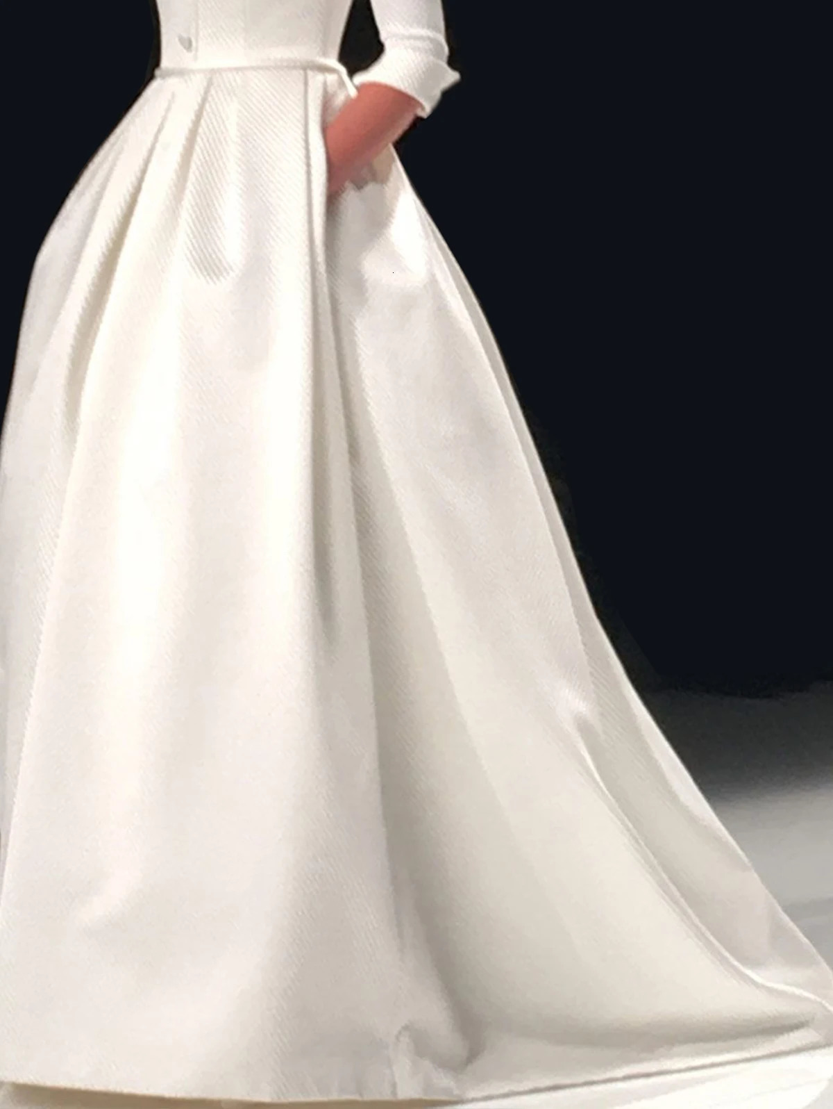 Elegant A Line Maxi Wedding Dress Women Solid Party Evening Bridesmaid Long Dress Pockets Turndown Collar Women Vestidos 241007